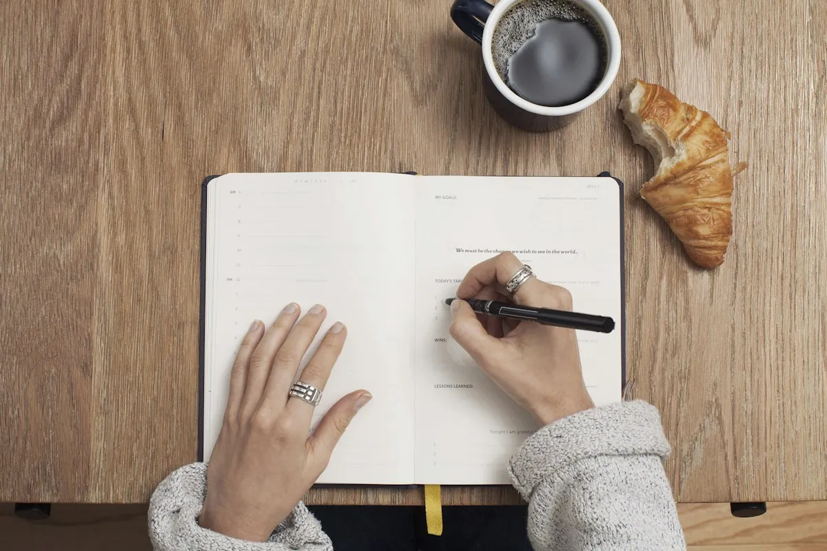 Handwritten design notes