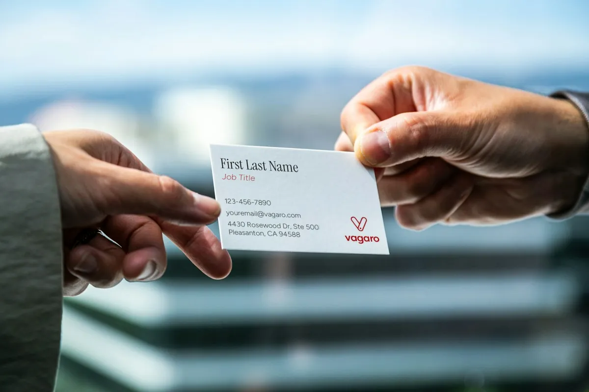 Printed business cards and professional stationery