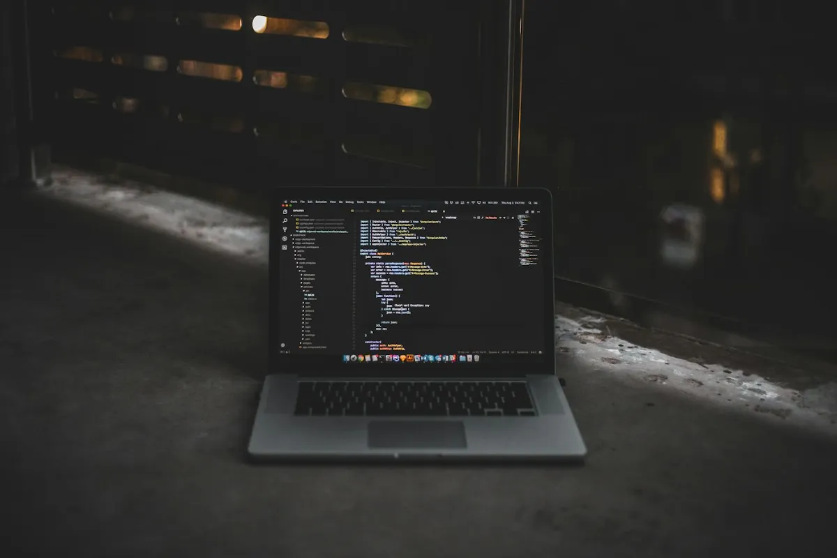 Software development on a laptop